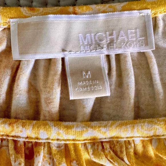 MICHAEL Michael Kors Yellow Paisley Blouse - Picture 5 of 8